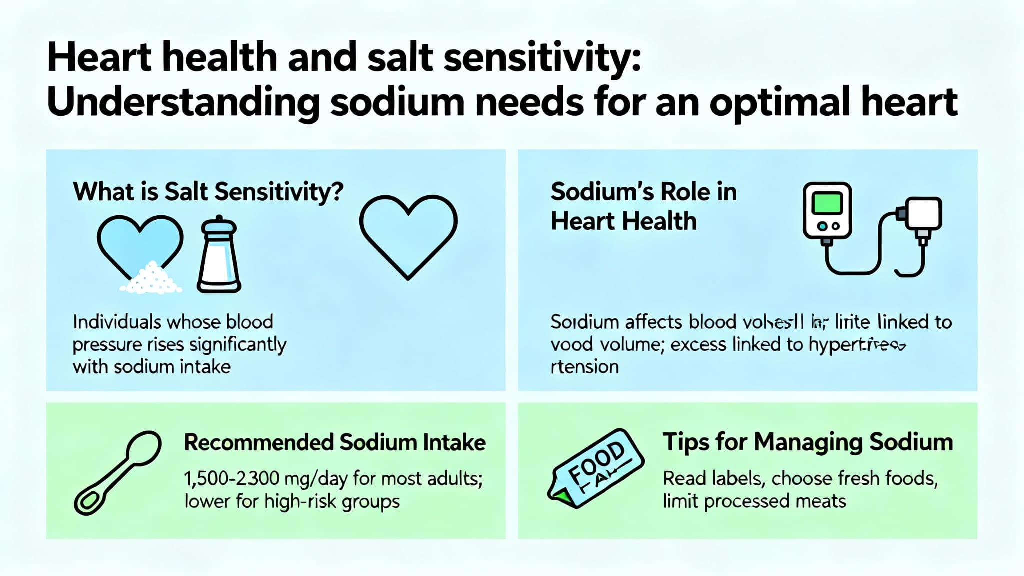 Heart health and salt sensitivity: Understanding sodium needs for an optimal heart
