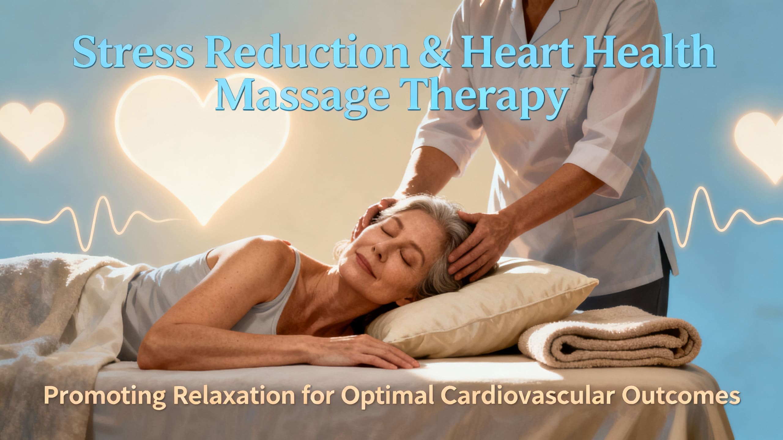 Massage therapy for stress reduction and heart health, with focus on patient relaxation and optimal heart outcomes